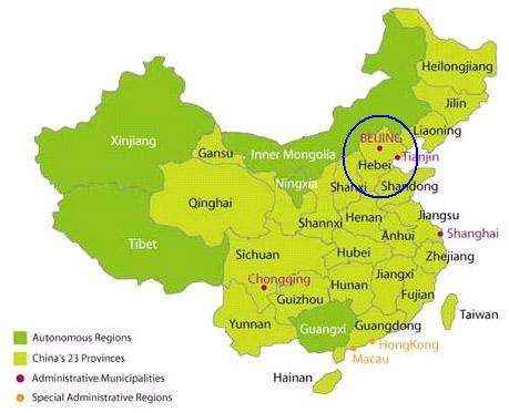 Hebei province in China