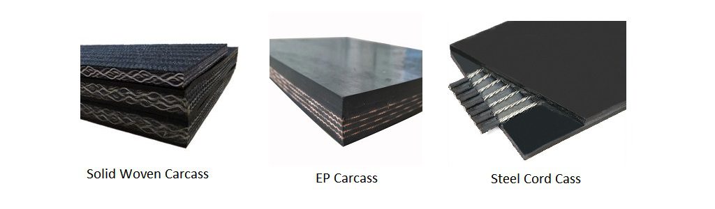 The characteristics of the carcass material of the heat-resistant conveyor belt
